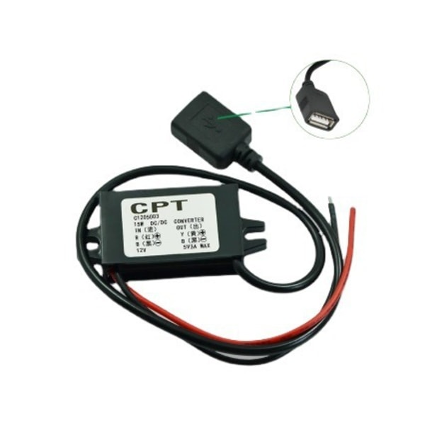 Yksittäinen USB auto 12v - 5v 3a auton power laturi - jbk