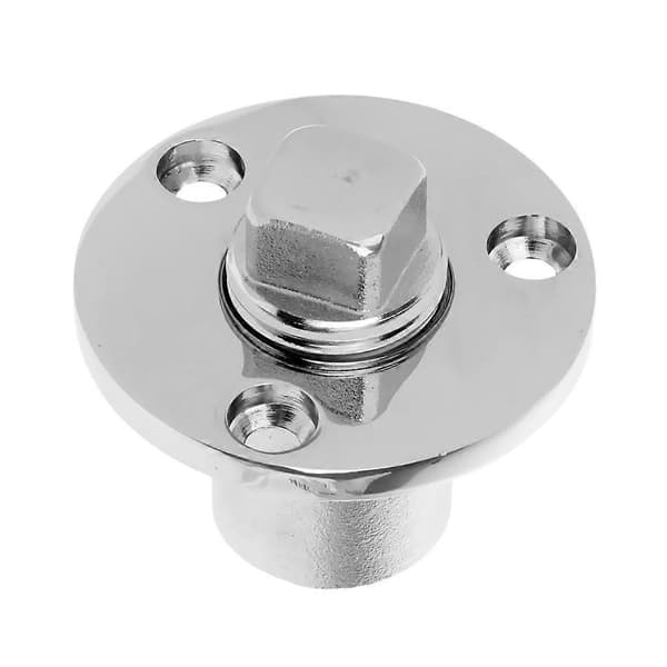 7/8 tommer Båd Garboard Afløbsprop - Marine Grade Rustfrit Stål