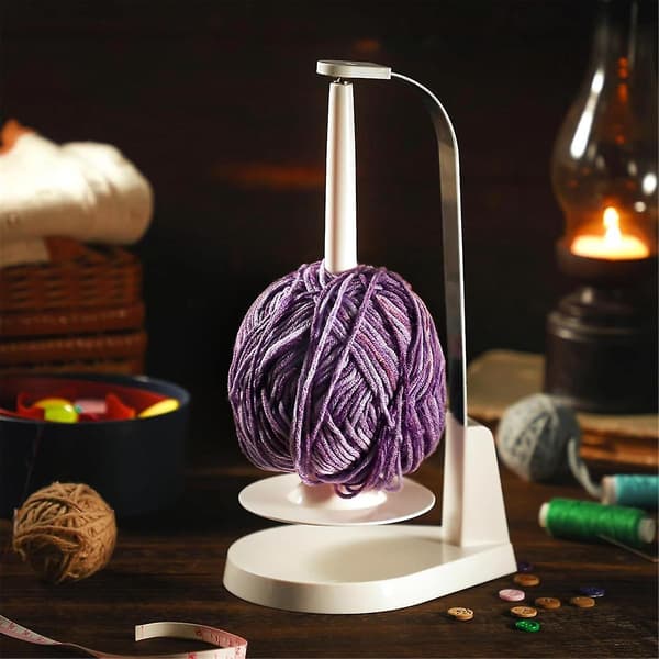 Magnetisk Pendel Garn Holder Sæt Garn Feeder Holder til Strikning og Hækling Wool Genie String Holder Dispenser