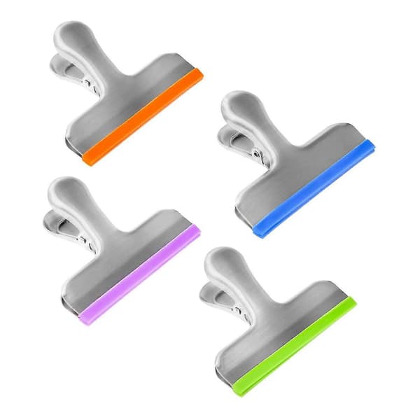 Sæt med 8 rustfrie stålforseglingsspænder