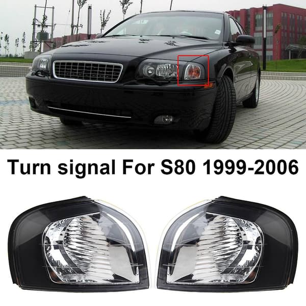 Tåkelys Hjørnelys Frontlykt Markeringslys Blinklys Front Side Lys For S80 1999-2006 30698427 306