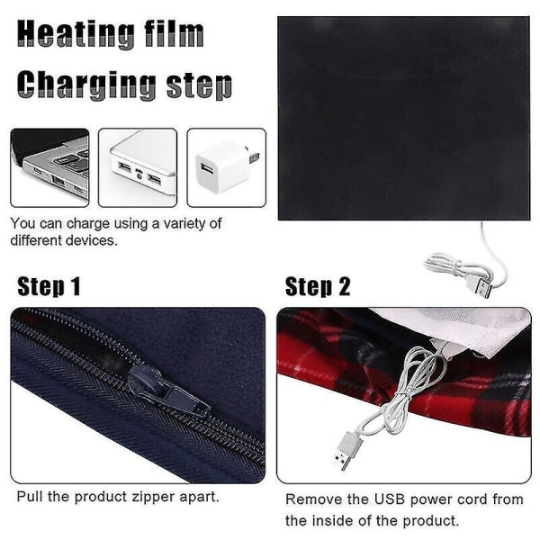 USB varmeteppe hjemme bil varmeteppe kontor kne pad kjæledyr enkelt varmeteppe batch-jbk