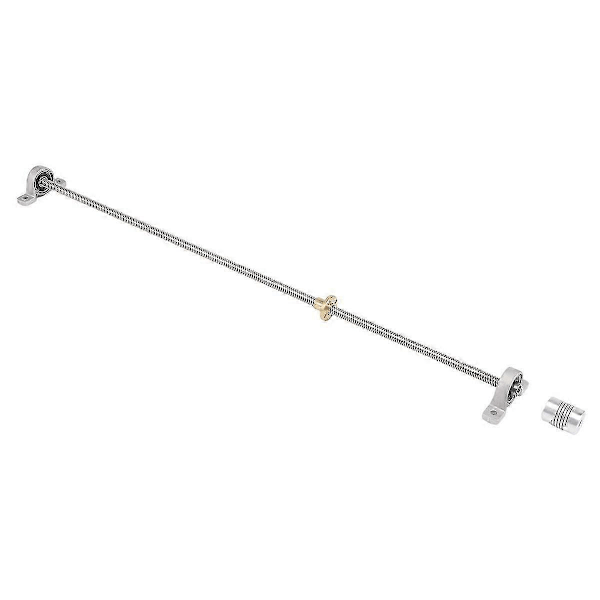 T8 8mm 500mm Johtoruuvitanko mutterilla ja laakeripesällä CNC-sarja 3D-tulostimeen jn