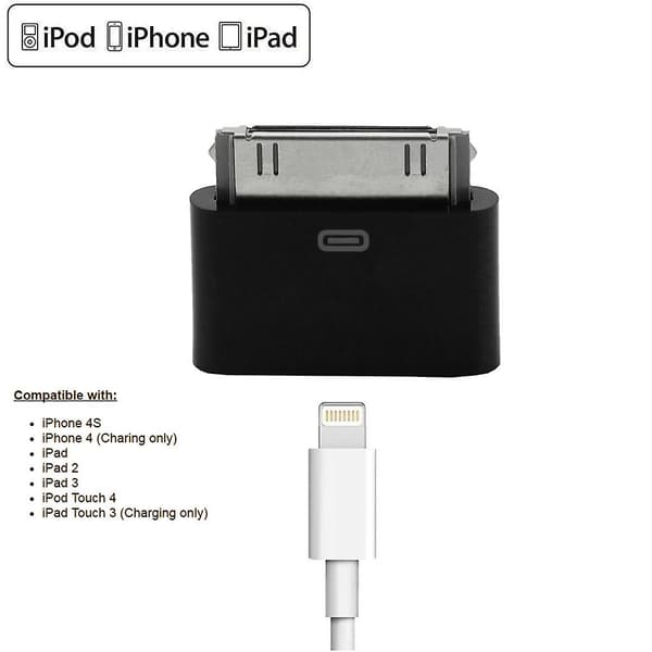 8-polet Hun til 30-polet Han Adapter Konverter til phone4 4S 2 3 til iPod til Touc