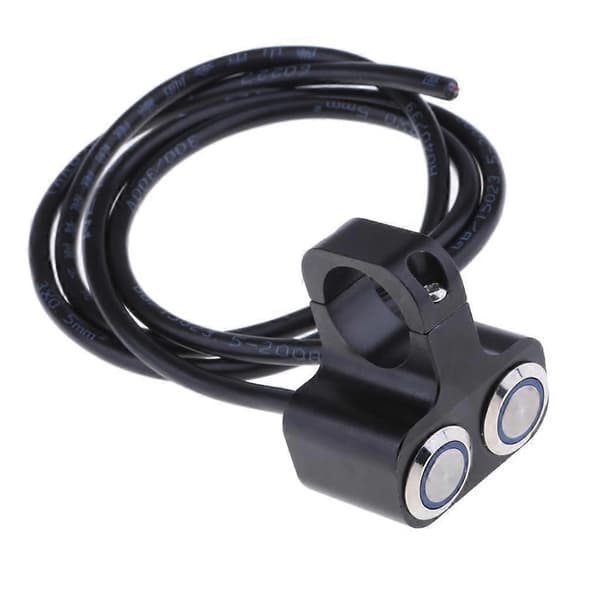 Dobbel Trykknapp PÅ AV Styrebryter for Frontlykt for 25mm 1\" Styre