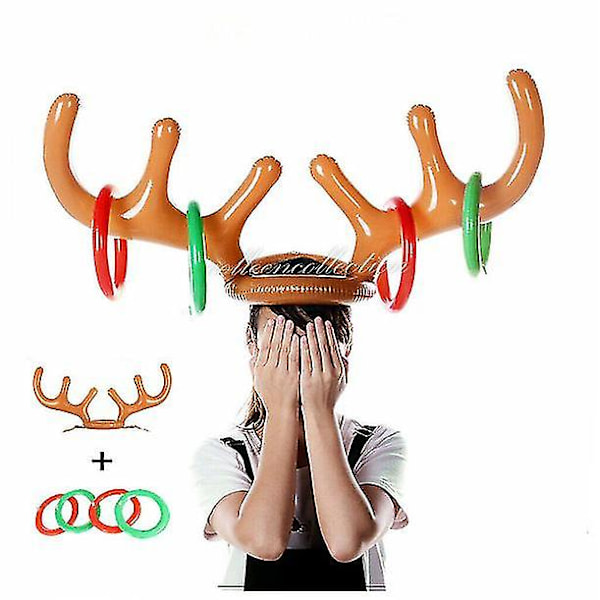 Juleinflatable Reinsdyr Antler Ringkastspill Julefamiliemoro Festleker