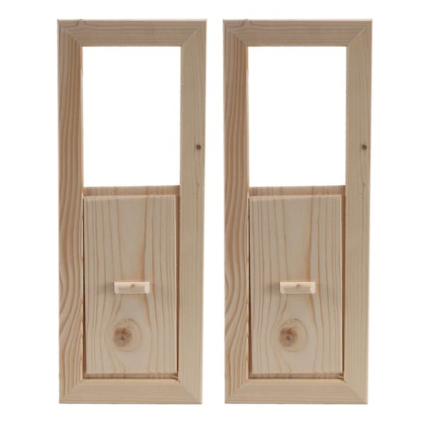2 stk. Multifunksjonelle Retraherbare Ventilasjonsventiler Ventilert Louvre Sauna Gitter