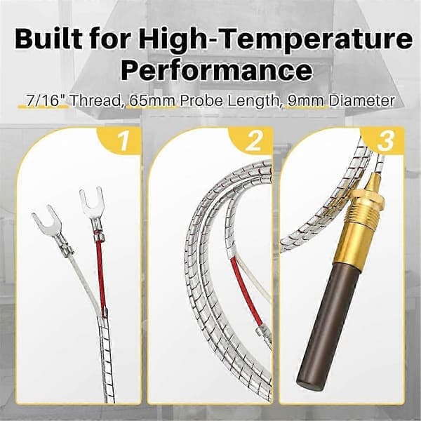 Gasfriture Termoelement, Termopile Udskiftningsfrituredele til Pitco 60125501, til Elite Imperial Fr