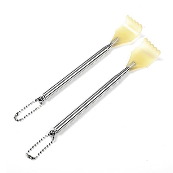 2-pack Telescopic Back Scratcher - Extendable Stainless Steel Tool for Itching