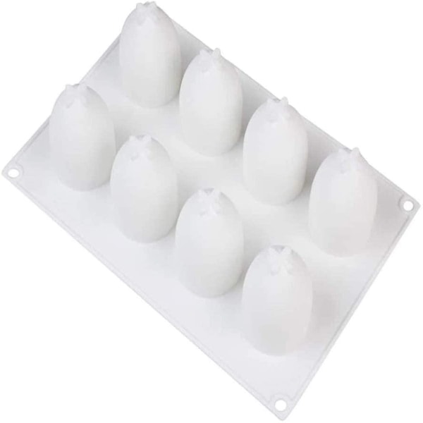 8 Huller Æg Silikoneform Æg Mousse Form Chokoladeform Bageform