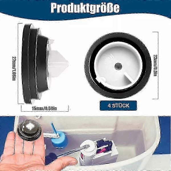 5x WC-fäste cisternersättningsgummimembran för Siamp påfyllningsventiler - JZ
