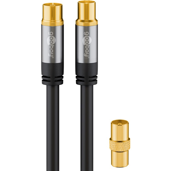 TV Antenna Cable (135 dB), 4x Shielded