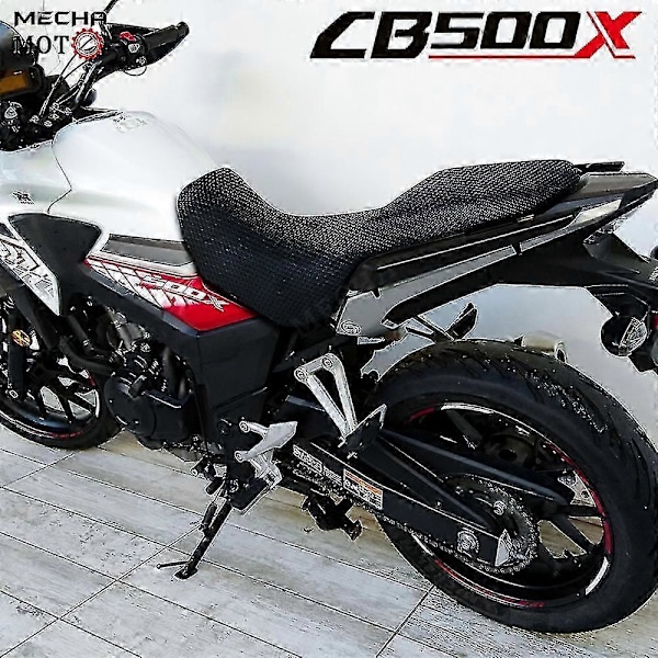 Motorcykeltillbehör 3D Mesh Elasticitet Skyddande Sittdyna Sadelöverdrag i Nylon Tyg För Honda Cb500x Cb500 X