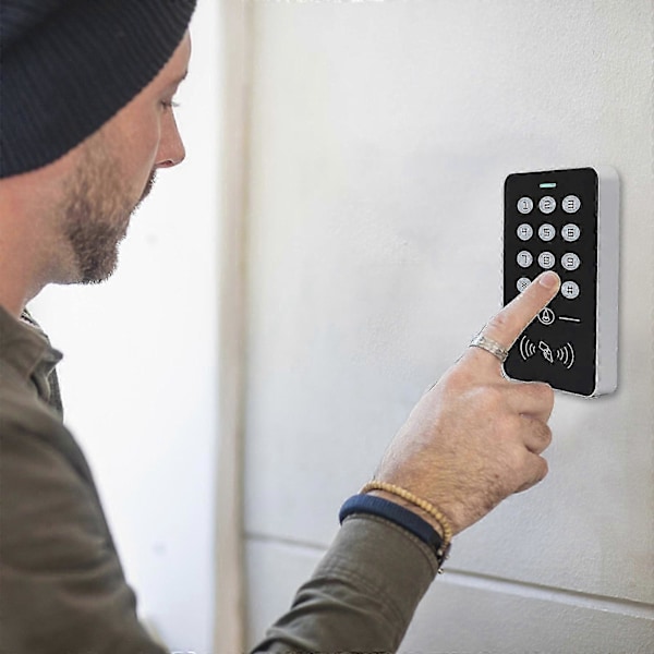Nyckellöst Dörrlås med Knappsats, Smart Lås Elektroniska Lås för Ytterdörr Touchscreen Knappsatser Dörrlås Automatiskt Lås Stöd för 10000 Användare
