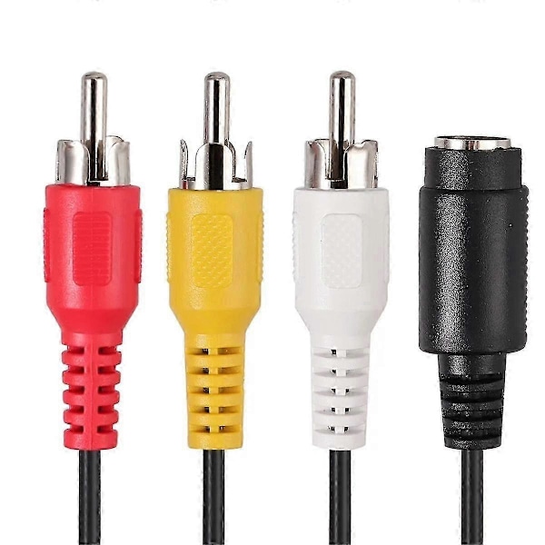 AV-S-Video til -Kompatibel Adapter S-Video ind AV CVBS ind Video Konverter -Kompatibel Output 720p/1080p ny