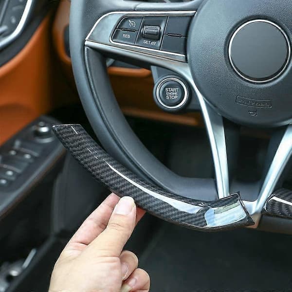 2 stk. Bil Interiør Kulfiber Cover Til Alfa Romeo Stelvio/giulia