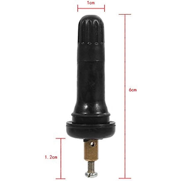 Däckventilskaft 4st TPMS Däcktrycksövervakningssystem Sensor Ventilskaft Gummi Snap In Lock Anti-explosionsmun Däcktrycksövervakningssystem S