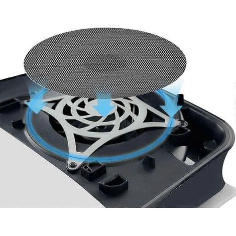 Sæt med 2 interne runde støvfiltre til Slim gaming konsolventilatorer