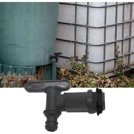 Plasttankkran, vanntankadapter, tankkranmontering, regnvannstankkran for regnvannsoppsamler, drivstofftank for regnvannsoppsamler