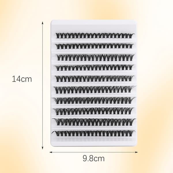 200 Cluster Eyelashes - Voluminous and Natural Look