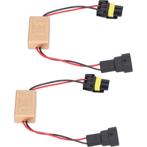 2 STK Kraftig 50W LED Strobelys, Kontinuerlig Strobekontroller for Tåkelys, Justerbar ABS Blits
