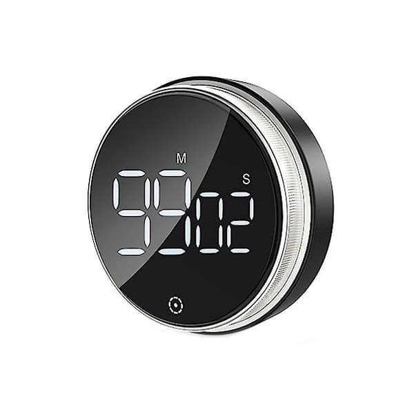 Digital Timer, Magnetisk Timer För Matlagning, Visuell Timer Med LED-Display, Justerbar Volym (batteri Ingår Ej)