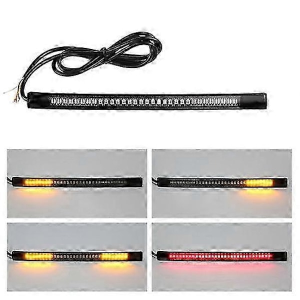 Motorsykkel Lys Bar Universal IP68 Vanntett Dual Farge 48 LED SMD Motorsykkel Baklys
