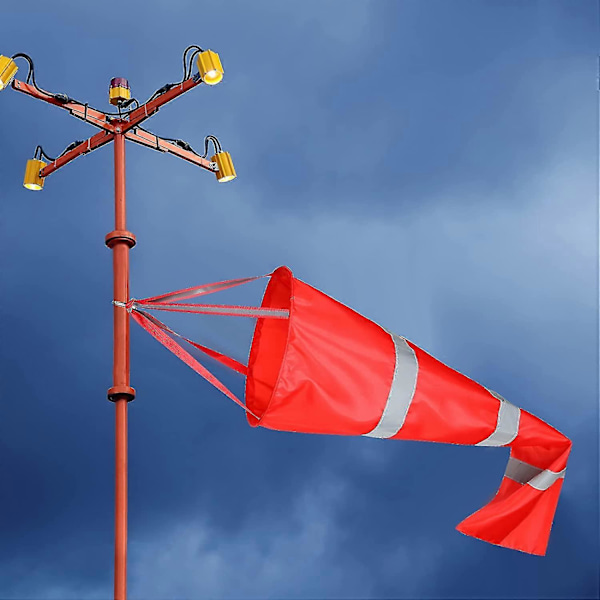 2 st Vindflöjel Utomhus Hängande Rip-stop Vindstrumpa Roterande Vindstrumpa Extern Anemometer