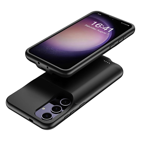 Til Samsung Galaxy S25 TPU Oplader Cover 6500mAh Batteripakke Genopladelig Powerbank