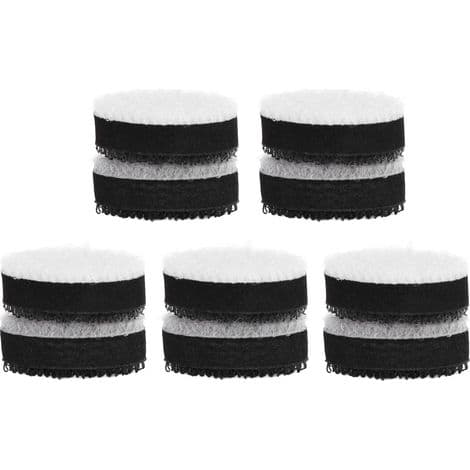 10 Stykker 25 mm Velcro Slibepuder til Polering og Slibning