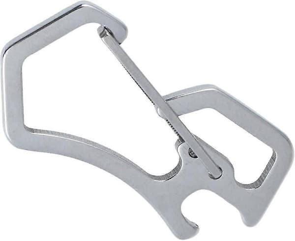 Snap-on Rustfritt Stål Hengende Spenne Flaskeåpner Utendørs (sølv) (1 stk) a