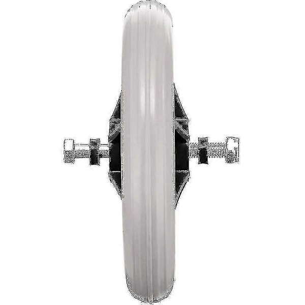 2 st 15 cm Gummifälgar Ersättningshjul för Rullstol, Rollator, Gåstol, Anti-Halk, Grå