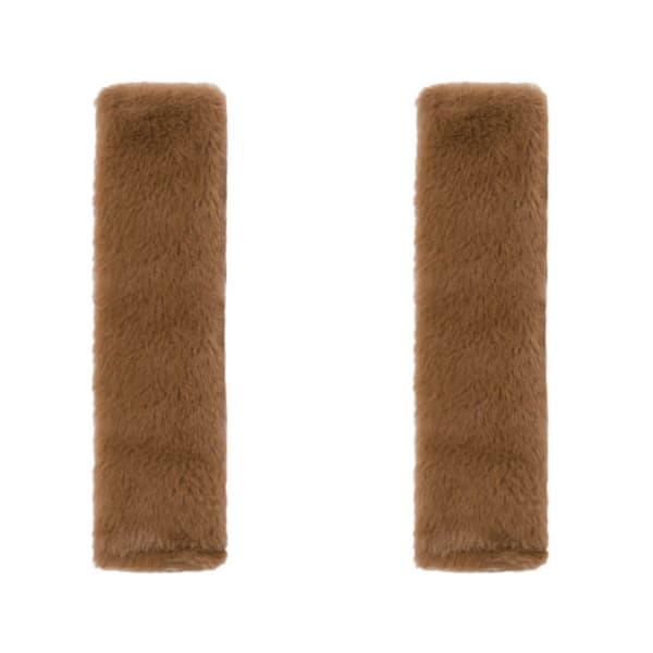Bilbelte skulderputer (sett med 2) Brun+Beige