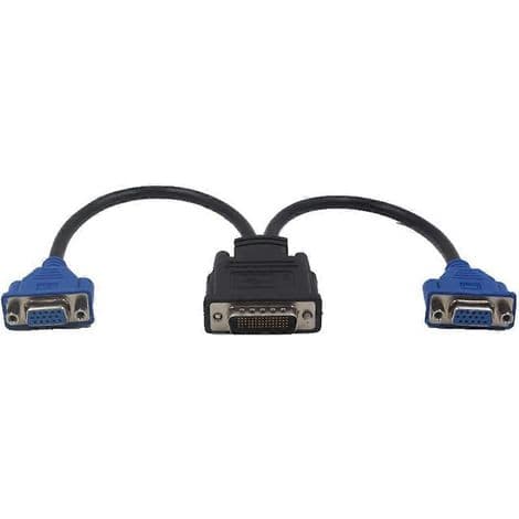 59-pin til 2 VGA splitteradapterkabel for TV-skjerm, optimal kompatibilitet
