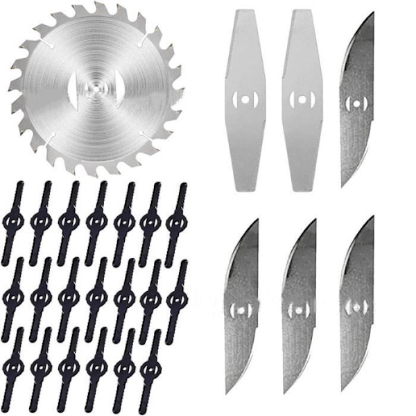 Erstatningsblad for gresstrimmer, trådløs gresstrimmer, elektrisk metallkrattkutter