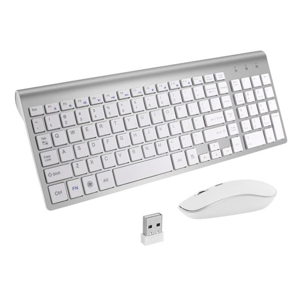 Trådlöst tangentbord och mus-combo Silver