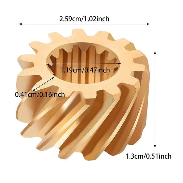 Messing Rotary Ventil Gear Reservedel Premium 290935735 til Seadoo 787 650
