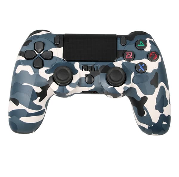Trådløs controller til PS4/Pro/PS3/Slim/PC/Steam, Bluetooth controller, joystick, understøtter 6-akser, vibration, trykklik