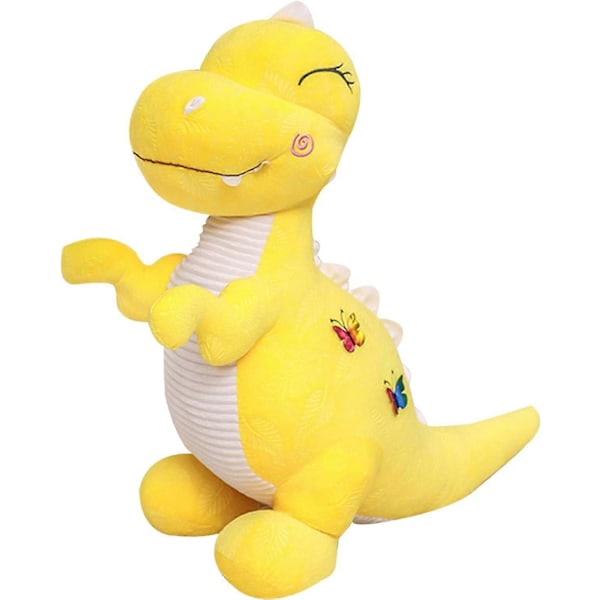 Gul Dinosaur Kosedyr Søte Myke Dinosaurer Plysjdukke T-Rex Kastepute P