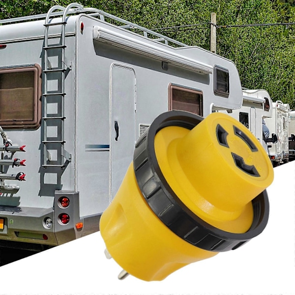 RV Sähköadapteri 15 AMP 5-15P Uros Generaattoriin 30A L5-30R Naaras