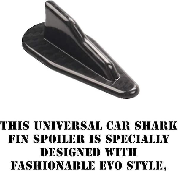 10 stk Takfiner til bil, Universal Shark Fin Spoiler i Carbon
