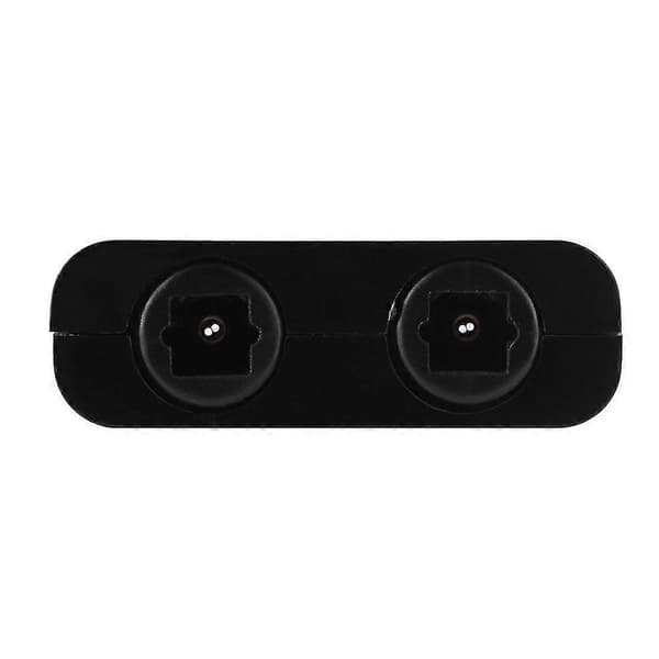 Output Dual Port Digital Optical Audio Splitter Adapter Audio (musta) (1 kpl)