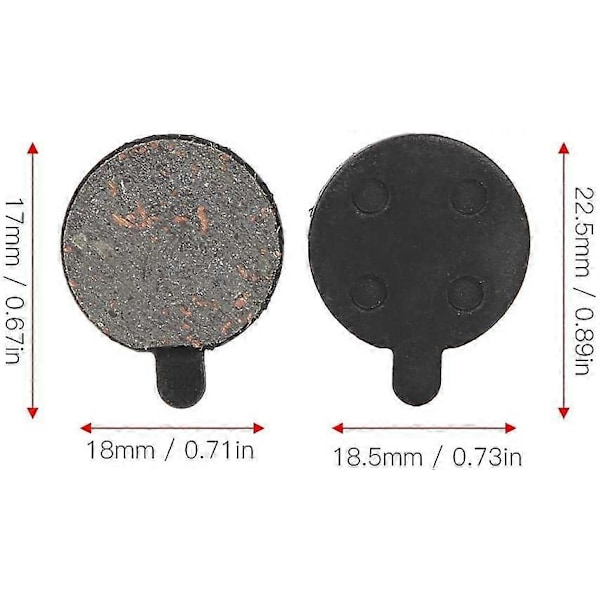 Cykelskivbromsbelägg, 4 par semi-metalliska belägg, cykelbromsbelägg