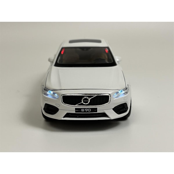 Volvo S90 LHD Valo- ja Ääni - Valkoinen Helmi 1:32 Mittakaava Tayumo 32100011