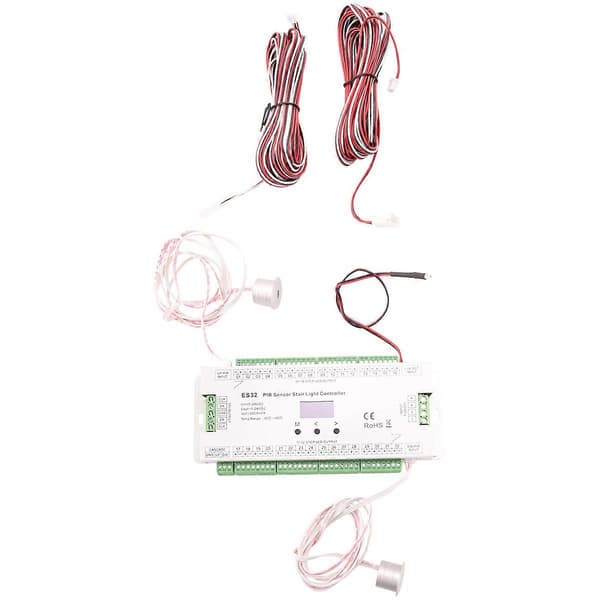 32CH ES32 PIR Sensor Trappelys Controller Human Body Infrarød Induktiv Switch Trappelys Kontrol