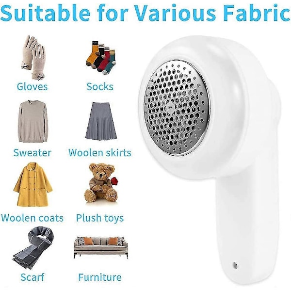 Fnullerfjerner til tøj, elektrisk fnugfjerner, genopladelig sweaterbarbermaskine med udskiftelige rustfri stålblade, fjerner effektivt fnugpiller