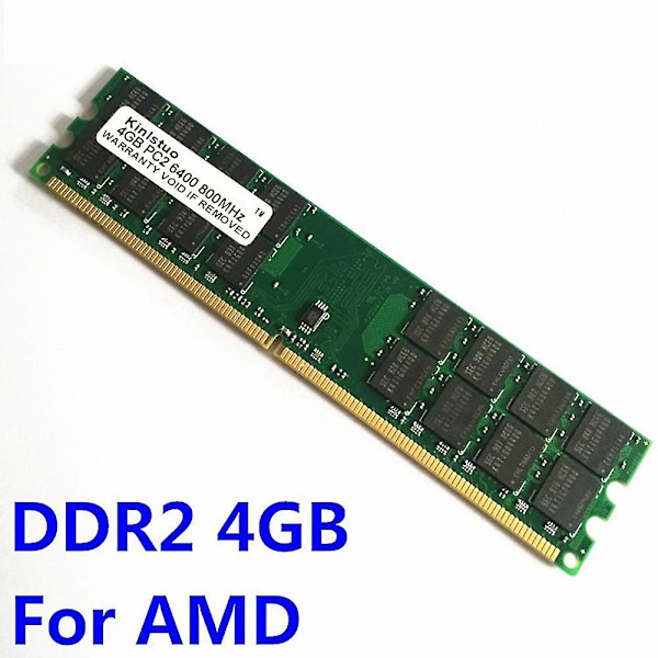 Ram Ddr2 4gb 800mhz Ddr2 800 4gb Hukommelse Ddr2 4g Til Amd Pc Tilbehør