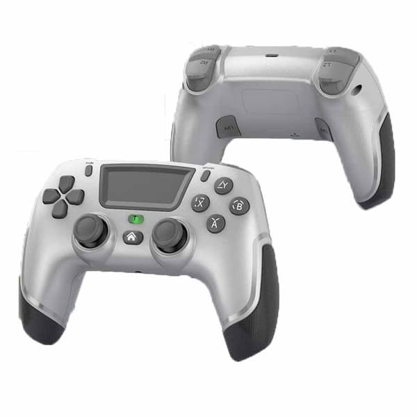 Game Elite Kontroller for PS4 Slim/Pro, Dobbel Vibrasjons Gamepad for PC, USB-tilkoblet Gamepad, Bluetooth Joystick
