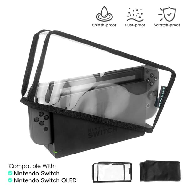 Transparent Protective Dust Cover for Nintendo Switch OLED Console