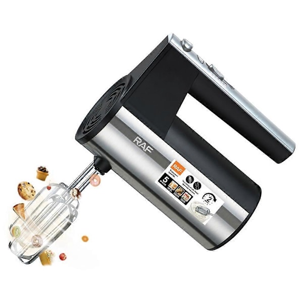 Typ A RAF R.6629 450W Äggvisp 5 Hastigheter Handhållen Elektrisk Mixer med Förvaringsbas, EU-kontakt (BPA